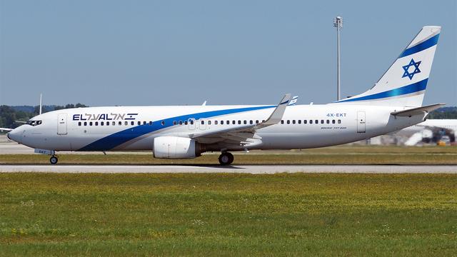 4X-EKT:Boeing 737-800:EL AL